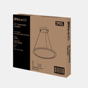 Envision LED-SRD-23-50W-UD-RTRI-BL 23" Suspended Cylinder (50% Up & Down Light) LGP Diffuser, Black