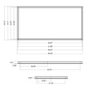 Envision LED-PNL-2X4-SM 2x4 Surface Mount Kit 2.5" Height - Ok for Edge-lite series with or without flex, or (BPL without flex installation), White