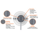 Envision LED-CMD-6-5P19-5CCT-UNV 6" Commercial Downlight: CMD-Line, 19/15/13/10/8w, White
