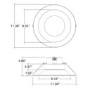 Envision LED-CMD-10-5P38-5CCT-UNV 10" Commercial Downlight: CMD-Line, 38/32/28/24/20w, White