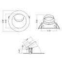 Envision CADM-4-WASH-WH 4" CADM: Wall Wash Trim White