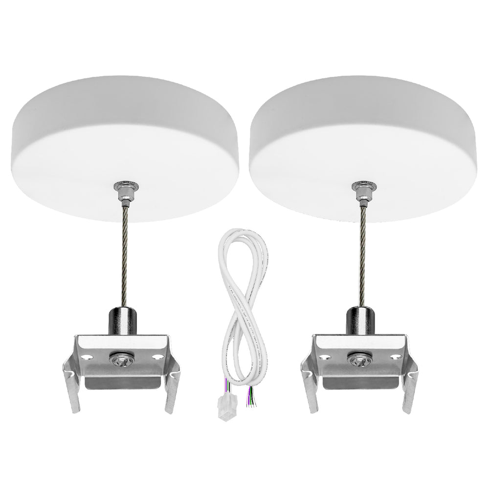 Envision SK-12FT-CPR-1WR-WH Suspension Kit: 12' Canopy Top 1 Wire (2 pcs), White