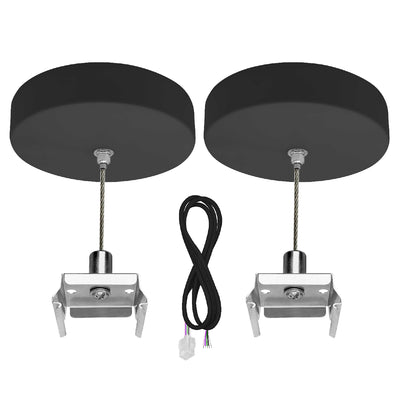 Envision SK-12FT-CPR-1WR-BL Suspension Kit: 12' Canopy Top 1 Wire (2 pcs), Black