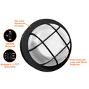 Envision LED-WPBH-RDCH-3P15-TRI-BL-PC Wall Pack: BULK-Line -Round Checker, 15/12/9w, Black