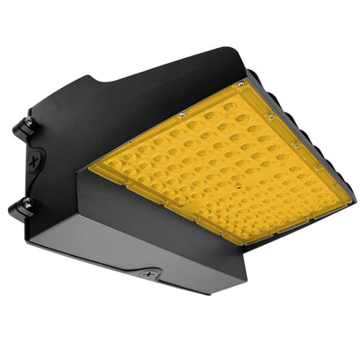Envision LED-WPFC-FL-5P120W-22K-BL-PC Wall Pack: Flat-FC-Line, 120/110/100/90/80W, Black
