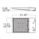 Envision LED-ARL3-3B-5P300-22K-GRY-HV Area Light: OPTIC-Line (Selectable), 300/270/240/210/180w, Gray