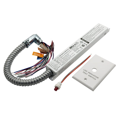 Envision LED-EMB-8W-HV-0/10V Emergency Back Up: 120v OUTPUT (Works with all 0-10V Dim or <8W fixtures -2 Piece Split Design-