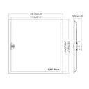 Envision LED-BPL-2X2-3P215-CTRI-UNV-SR 2x2 LED Panel: Backlit-Line, 215/170/150w, White