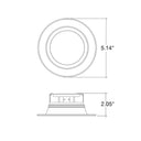 Envision ECV-RDL-4-10W-5CCT-WH-SM 4" Retrofit Downlight: ECO-Line Smooth, White