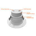 Envision LED-RDL-4-3P12-5CCT-WH-SM 4" Retrofit Downlight: RDL-Line, 12/10/8w, White
