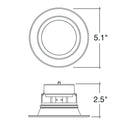 Envision LED-RDL-4-3P12-5CCT-WH-BFL 4" Retrofit Downlight: RDL-Line, 12/10/8w, White