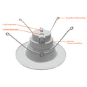 Envision LED-RDL-5/6-3P18-5CCT-WH-SM 5/6" Retrofit Downlight: RDL-Line, 18/14/10w, White