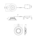 Envision LED-DLJBX-6RG-24W-5CCT-WH-R 6" Regressed Downlight 5CCT, White