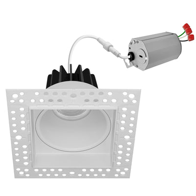 Envision LED-DLJBX-TML-2SQ-8W-5CCT-WH 2" Square Downlight: Trimless-Line, White