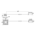 Envision LED-DLJBX-TML-2SQ-8W-5CCT-WH 2" Square Downlight: Trimless-Line, White