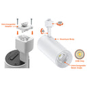Envision LED-AT-JH-10W-5CCT-30D-WH Track Heads: ARCY-Line- J & H Style, White