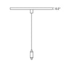 Envision UDL2-6FT-CPR-1WR-WH Suspension Kit:6' Canopy Top 1 Wire (2 pcs)