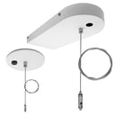 Envision UDL2-6FT-CPR-1WR-WH-EMB Suspension Kit:6' Canopy Top 1 Wire (2 pcs) w/ Emergency Backup