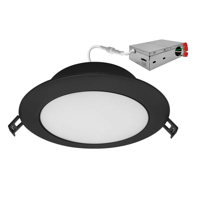 Envision LED-SL-TLAT-6R-13W-5CCT-BL 6" Adjustable Slim Panel Wafer, Black