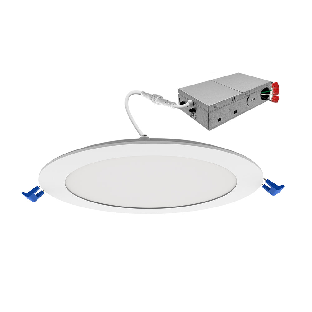 Envision LED-SL-PNL-8R-3P22HL-5CCT-WH 8" Round Slim Panel Wafer Downlight, 22/18/12w, White