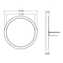 Envision LED-SLSM-19R-3P35-5CCT-WH 19" Surface Mount Round: Slim, 35/30/25w, White