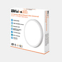 Envision LED-SLSM-12R-3P24-5CCT-WH-UNV 12" Surface Mount Round: Slim Universal, 24/20/18w, White