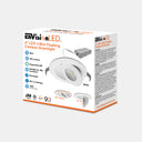 Envision LED-SL-FLT-4R-9W-5CCT-WH 4" Floating Gimbal Downlight (Canless) White Round Module