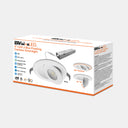 Envision LED-SL-FLT-4R-9W-5CCT-WH-UNV 4" Floating Gimbal Downlight (Canless) White Round Module
