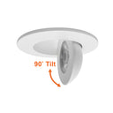Envision LED-SL-FLT-4R-9W-5CCT-WH-UNV 4" Floating Gimbal Downlight (Canless) White Round Module