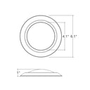 Envision LED-CDSK-4-8W-5CCT-WH 4" Disk Lite: Cusp-Line, White