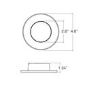 Envision LED-DSD-FL-4-11W-5CCT-WH 4" Surface Downlight: Flat, White