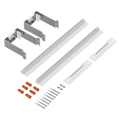 Envision ALIN2-1FT-TRIMLESS-WH 1' Recessed Trimless Bracket, White