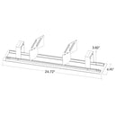 Envision ALIN2-2FT-TRIM-BL 2' Recessed Trim Bracket - Black