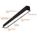 Envision LED-ALIN2-FL-1FT-3P12-D-5CCT-BL-RTK 1' Architectural Linear Recessed Downlight Frosted, 9.5/7/5, Black
