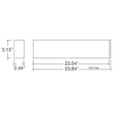 Envision LED-ALIN2-2FT-3P25-D-5CCT-WH-TML 2' Architectural Linear Downlight, 20/15/10w, White