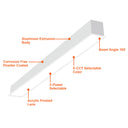 Envision LED-ALIN2-3FT-3P38-D-5CCT-WH-RTK 3' Architectural Linear Downlight, 30/22.5/14.5w, White