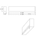 Envision LED-ALIN2-FL-4FT-3P50-D-5CCT-WH-RTK 4' Architectural Linear Recessed Downlight Frosted, 40/30/20w, White