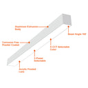 Envision LED-ALIN2-6FT-3P75-D-5CCT-WH 6' Architectural Linear Downlight, 60/45/30w, White
