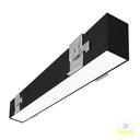 Envision LED-ALIN2-FL-8FT-3P100-D-5CCT-BL-TB 8' Architectural Linear Recessed Downlight T-Bar Frosted, 80/60/40w, Black