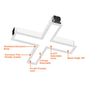 Envision LED-ALIN2-X-D-5CCT-WH-TML X-Shape Connector Downlight, 10/7.5/5w, White