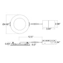 Envision ECV-WFR-4-9W-5CCT 4" Round Slim Panel Wafer Downlight, White