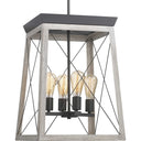 Progress 41145 P500178-143 Briarwood 15-1/2 in 4-Light Foyer Pendant, Graphite