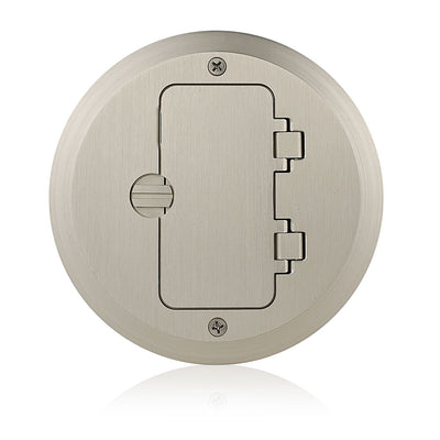 Leviton 25251-TFN 1-Gang Floor Box Receptacle Assembly, 15 Amp, 125 Volt, NEMA 5-15R, 2P, 3W, Tamper-Resistant Duplex