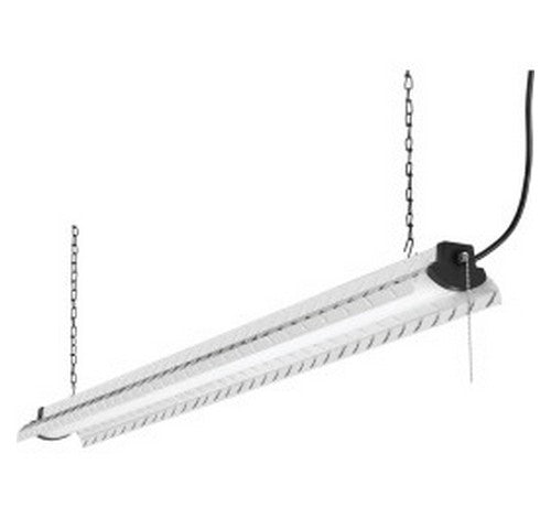 Lithonia Lighting DPSL 48" Chrome Finish LED Linkable Diamond Plate Shop Light 120V