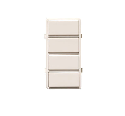 Leviton DS4KT-1PW Decora Digital/Decora Smart 4-Button Controller Color Change Kit, for use with Decora Smart 4-button