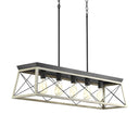 Progress 27323 P400048-143 Briarwood 5-Light Linear Chandelier Ceiling Light, Graphite