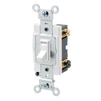 Leviton 54523-2W 20 A 120/277 VAC Wall Plate White