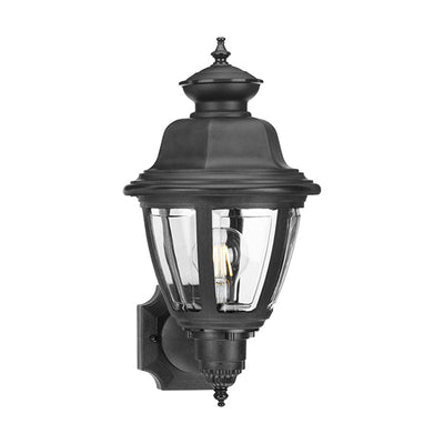 Progress Lighting P5737-31 1-Light Traditional 10 in Outdoor Wall Lantern, Textured Black