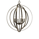 Progress 6157 P3889-20 Equinox 6-Light Foyer Pendant, Antique Bronze
