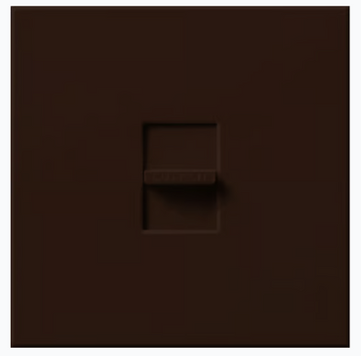 Lutron Nova T Wall Plate  Kit, Single-Gang, Fits 1 Large Nova T/Nova Control, No Fins Broken, Matte Finish, NT-L-NFB-BR, Brown